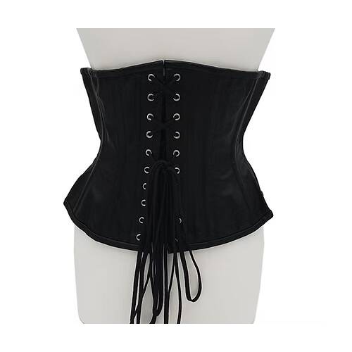 Rouge Leather Corset - Black Small/Medium
