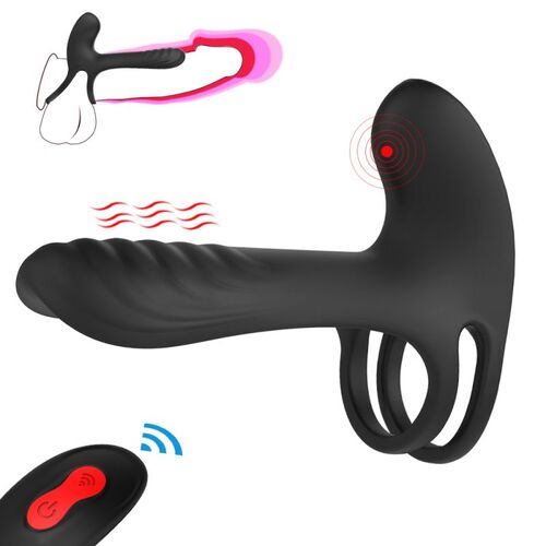 Frank Remote Control Vibrating Penis Shaft and Clit Stim Enhancer 