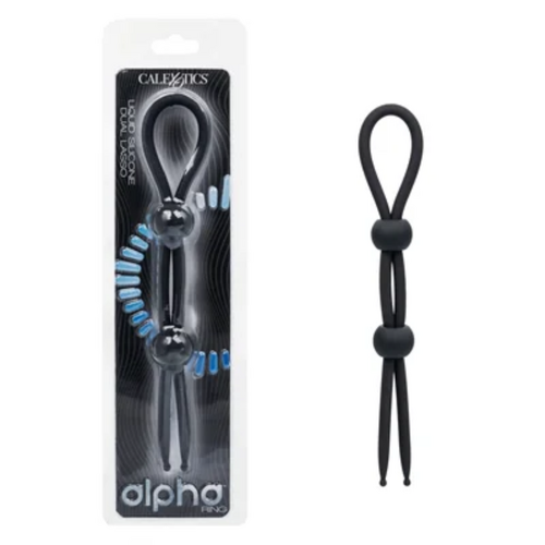 Alpha Liquid Silicone Dual Lasso - Black