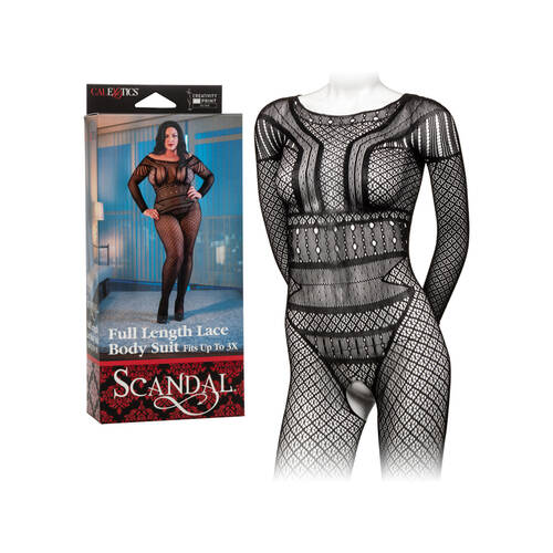 Full Length Lace Body Suit 3X