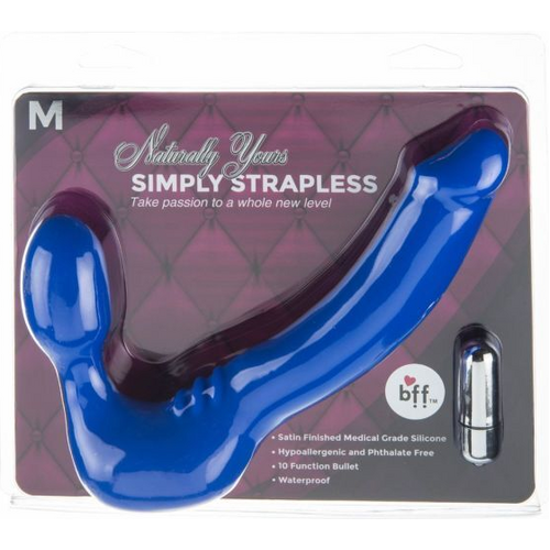 Medium Vibrating Strapless Strap On