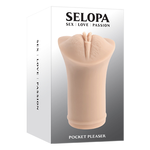 Selopa POCKET PLEASER - Light Flesh Vagina Stroker