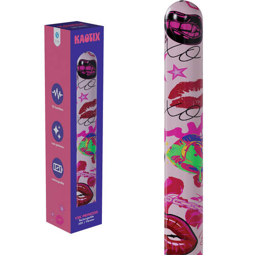 S-LINE Kaotix Y2K Princess Powder Pink 17.8 cm USB Rechargeable Vibrator