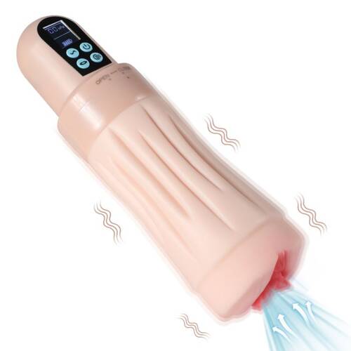 Suctroker Dual Density Vibrating Sucking Vaginal Masturbator V2