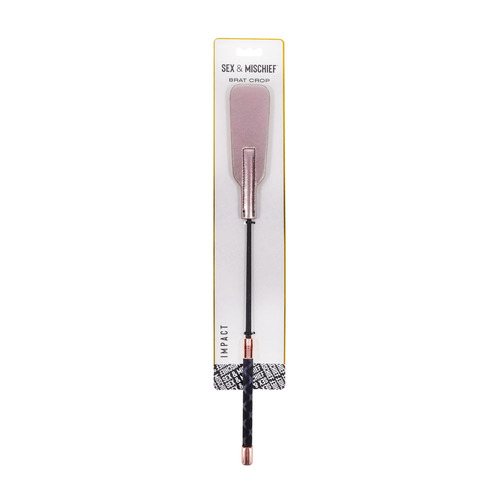 Sex & Mischief Brat Crop Rose  47cm Crop Whip