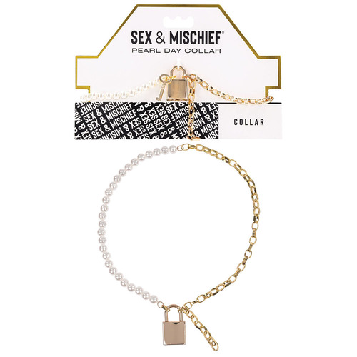 Sex & Mischief Pearl Day Collar Pearl/Gold Necklace