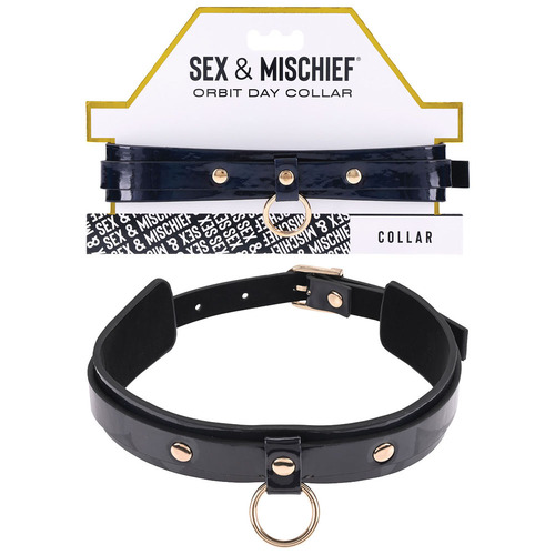 Sex & Mischief Orbit Day Collar Black Collar