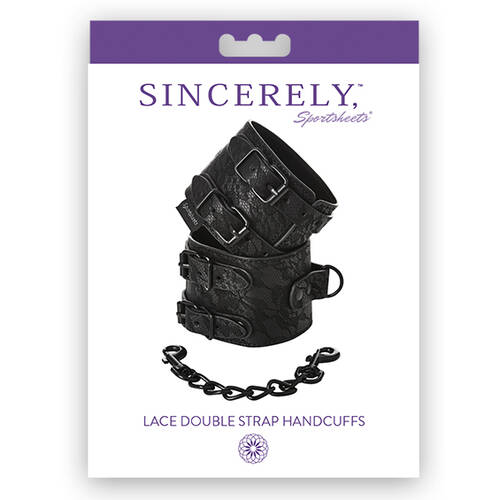 Sincerely Lace Double Strap Handcuffs