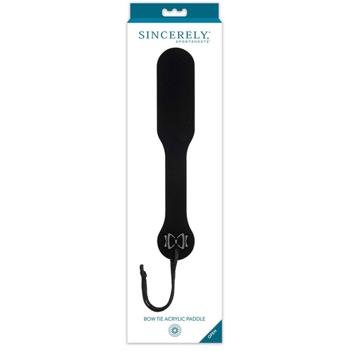 Sincerely Bow Tie Acrylic Paddle