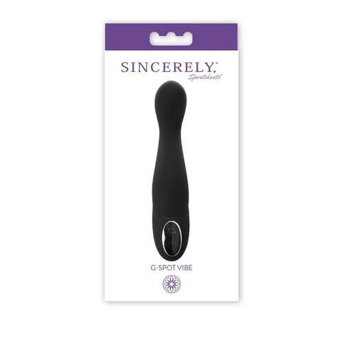 7" Sincerely G-Spot Vibe-Black