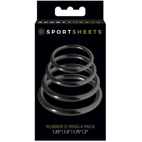 Rubber Cock Rings x4