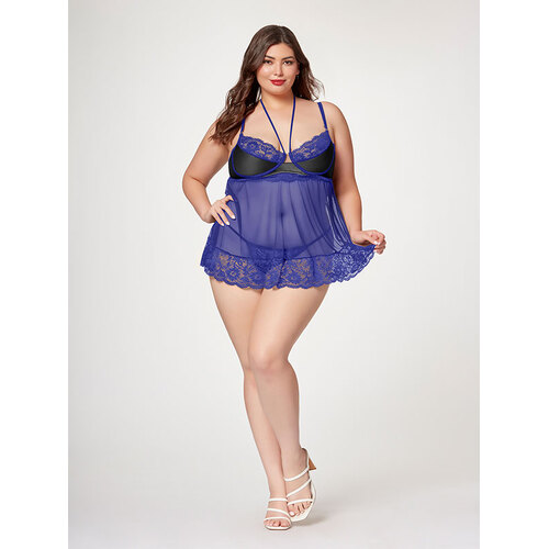 The Romantic Two Piece Babydoll Set 1X/2X
