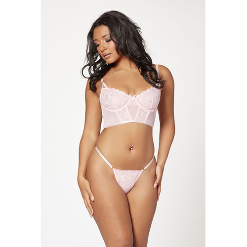 2 Pc Bustier/Thong Panty XL 