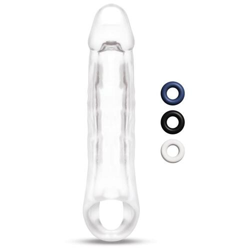 Size Up 2 in. Clear View Penis Extender With Ball Loop - Girthy