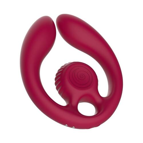 SVibe Snail GIZI Duo Couples Stimulator Burgundy