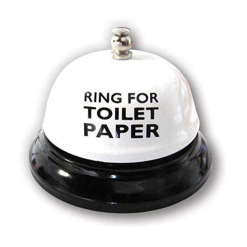 Ring For Toilet Paper Table Bell