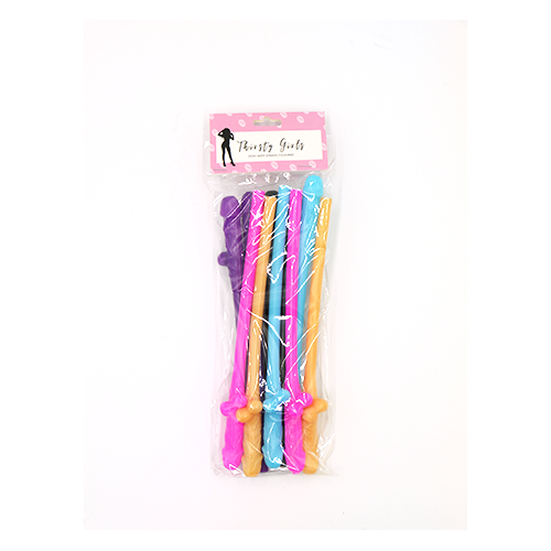 Thirsty Girls - Dicky Sippy Straws 10Pack Coloured