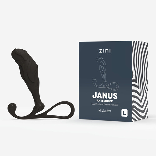 Zini Janus Anti Shock - Large Black Large Prostate Massager