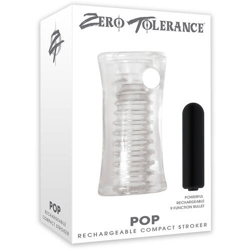 Pop Clear Mini Vibrating Stroker