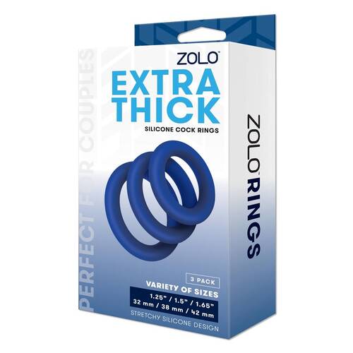 Extra Thick Silicone Cock Rings x3